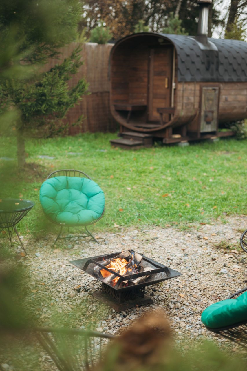 Зона барбекю и вод на баню