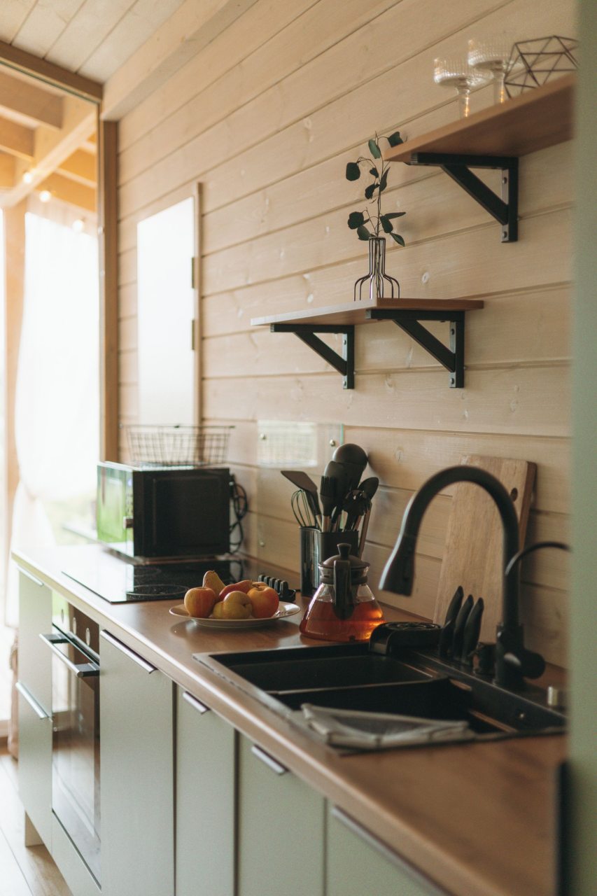 Индукционная плита и зона барбекю, Гостевой дом У воды Green House