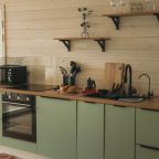 Индукционная плита и зона барбекю, Гостевой дом У воды Green House