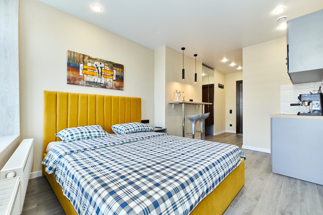 Студия Делюкс с окнами на Набережную реки Фонтанки