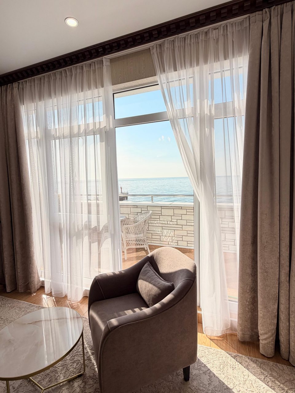 Студио (Студио с прямым видом на море и с терассой), Отель Причал