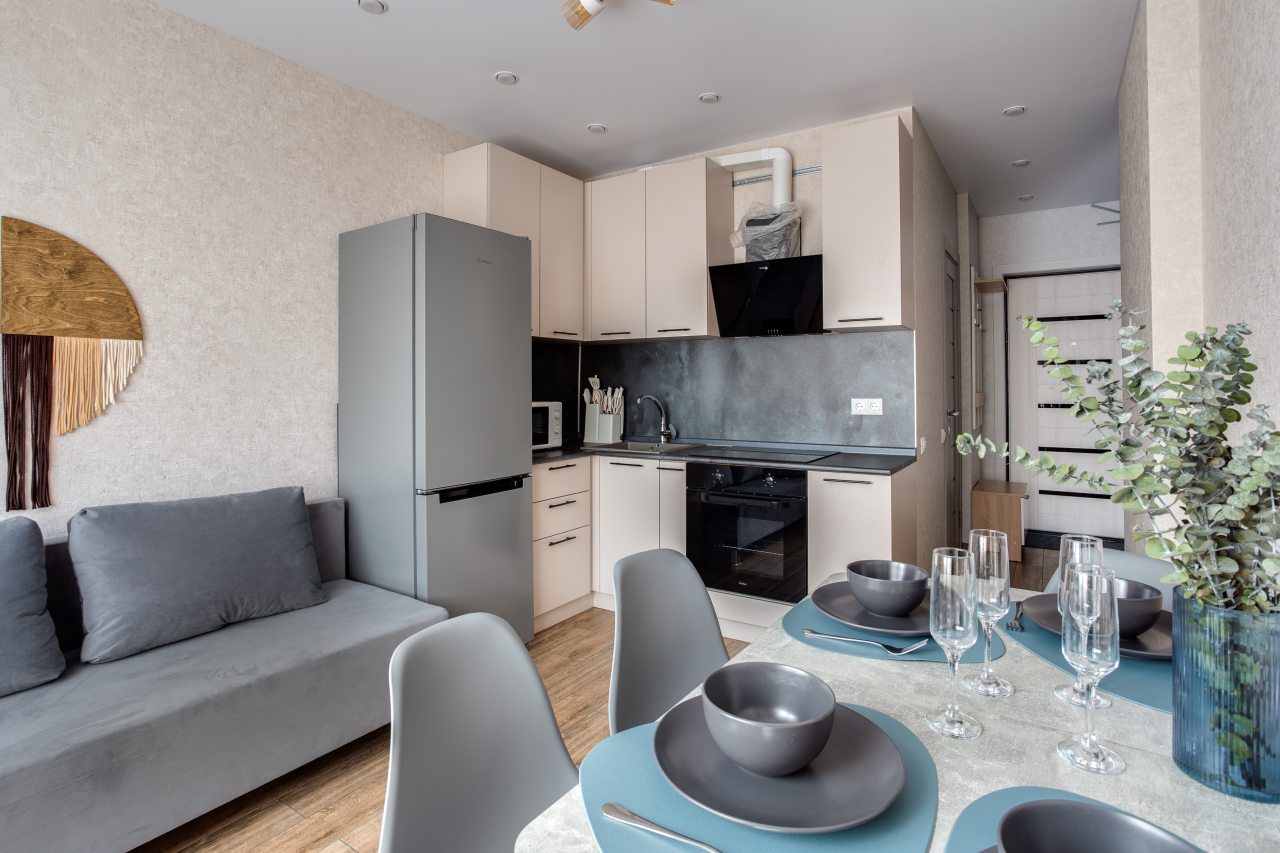 Трёхместный и более (Стильная однокомнатная квартира), Апартаменты ApartsLounge