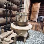 Дом (Дом из сруба №1 с камином и баней для 6 гостей), База отдыха Ранчо