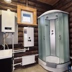 Дом (Дом из сруба №6 с террасой для 6 гостей), База отдыха Ранчо