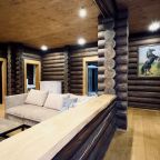 Дом (Дом из сруба №7 с террасой для 8 гостей), База отдыха Ранчо