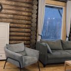 Дом (Дом из сруба №9 с террасой для 6 гостей), База отдыха Ранчо