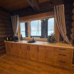 Дом (Дом из сруба №5 с баней, сауной и купелью для 8-10 гостей), База отдыха Ранчо