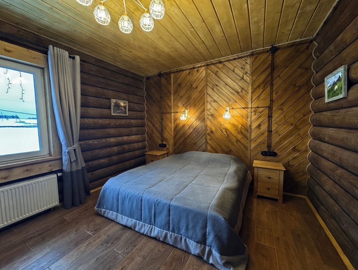 Дом (Дом из сруба №5 с баней, сауной и купелью для 8-10 гостей), База отдыха Ранчо