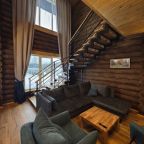 Дом (Дом из сруба №5 с баней, сауной и купелью для 8-10 гостей), База отдыха Ранчо