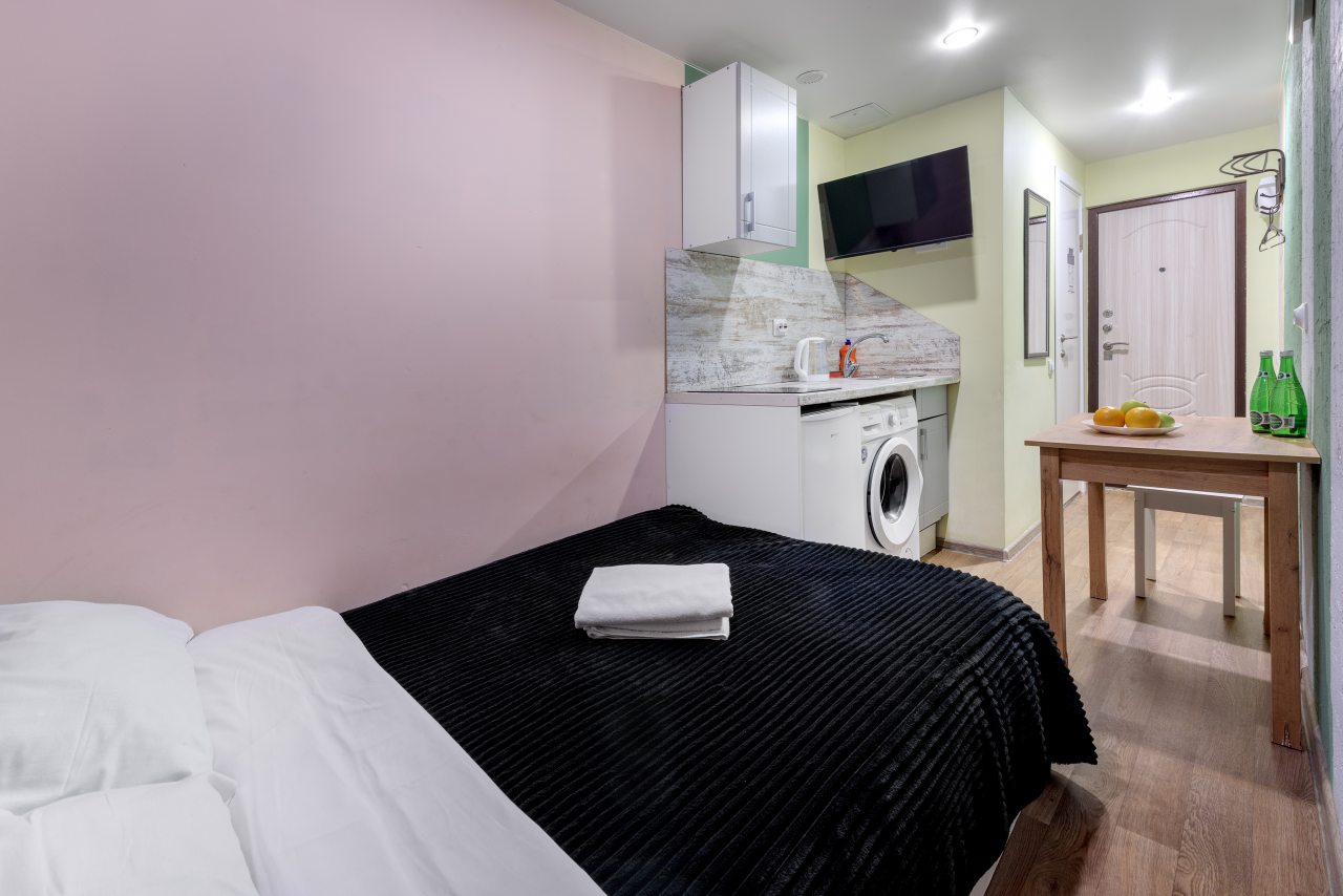 Двухместный (С двухспальной кроватью (5)), Апартаменты Veda Aparts Рузовская