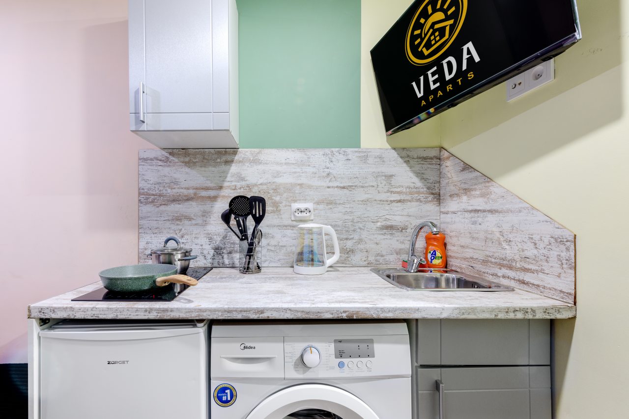 Двухместный (С двухспальной кроватью (5)), Апартаменты Veda Aparts Рузовская