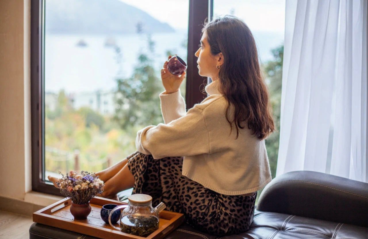 Баня с панорамным видом на море