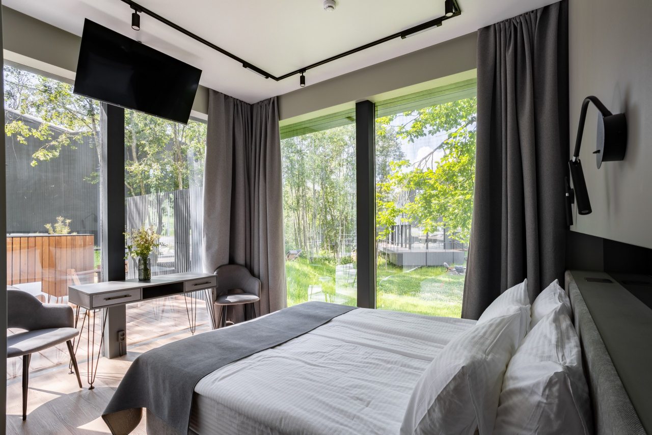 Вилла (Премиум SPA-вилла с сауной (есть купель**)), Коттедж White Resort Поляны-Карелия