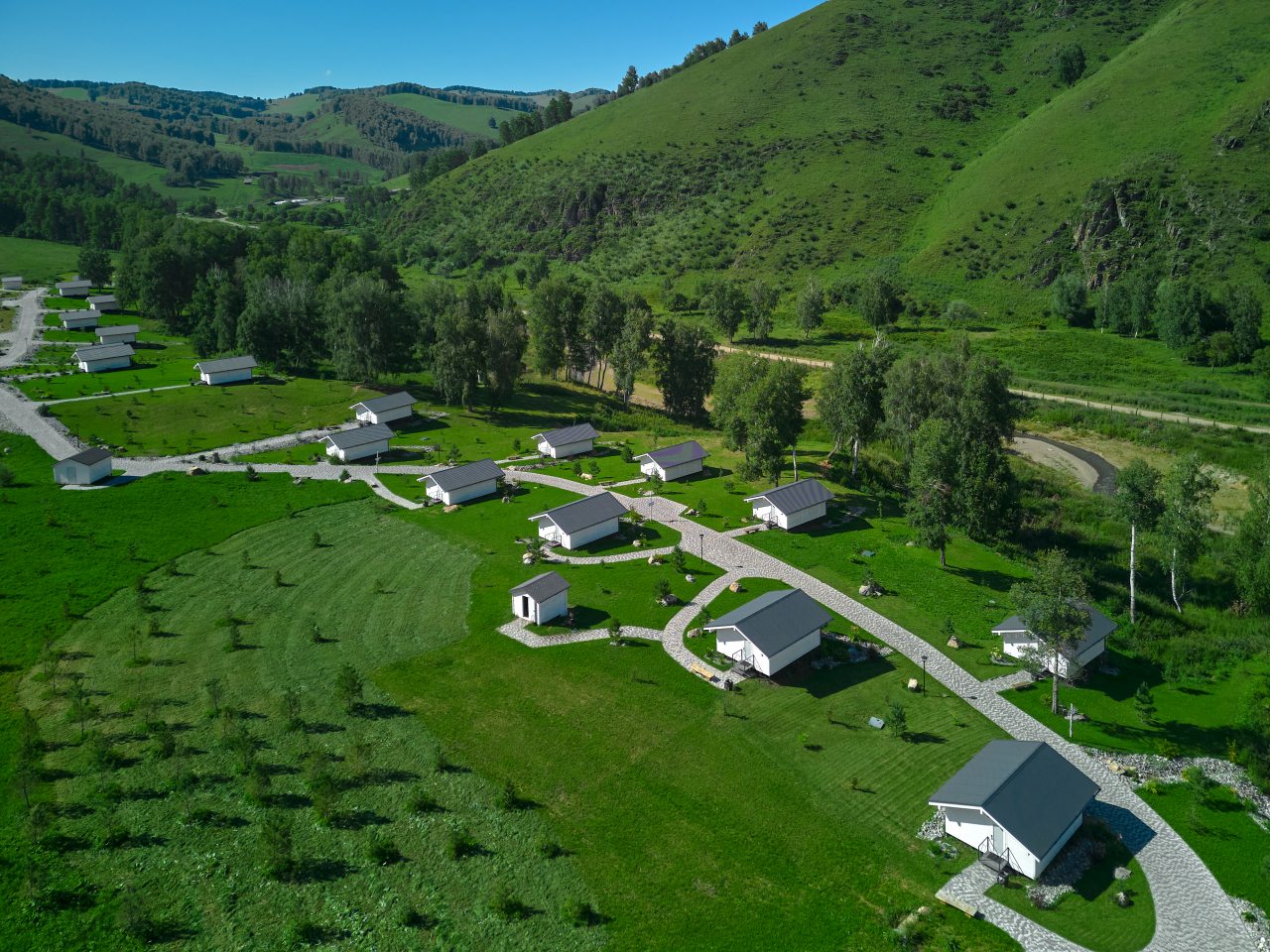 Шале (Шале c двумя раздельными кроватями 2-я линия), Отель Маральник Алтай Пэлас