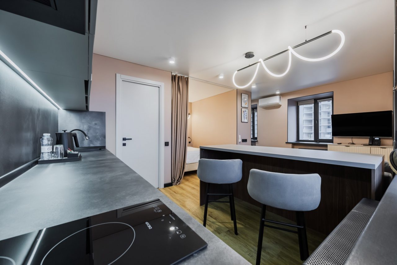 Люкс (Люкс с двуспальной кроватью и двуспальным диваном), Апарт-отель Freedom