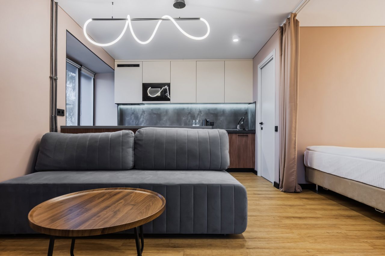 Люкс (Люкс с двуспальной кроватью и двуспальным диваном), Апарт-отель Freedom