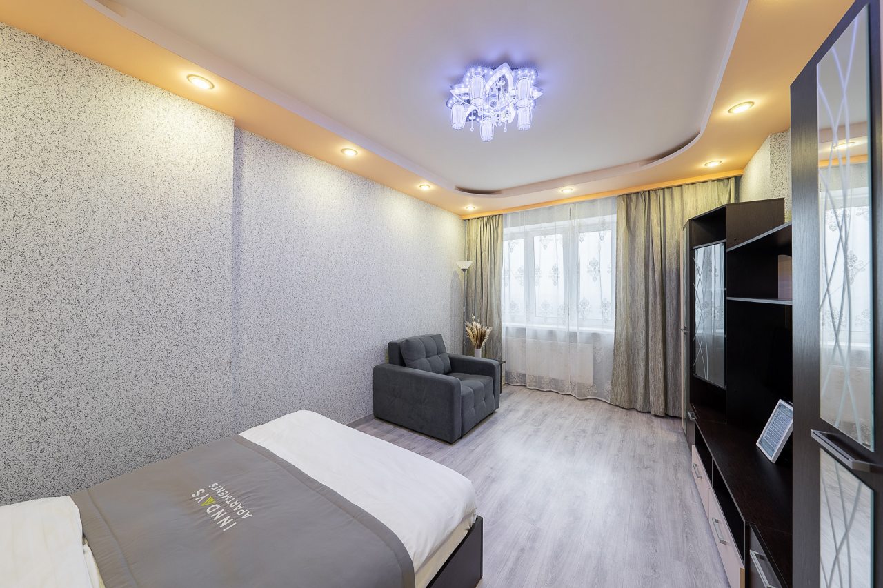 Квартира (Inndays Apartments на Аркадия Шипунова, 8), Апартаменты 2-к квартира в Левобережном р-не