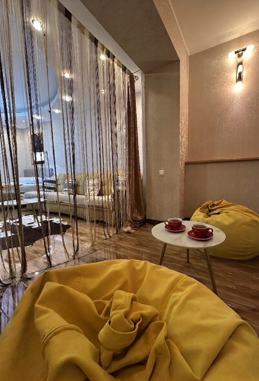 Хорошая планировка, Апартаменты Студия в центре с джакузи
