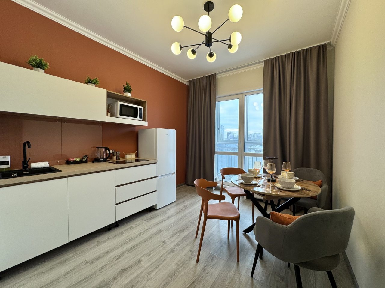 Апартаменты (Однокомнатная с акцентом у Набережной), Апартаменты Atmosfera Sna, Ясный Берег 7