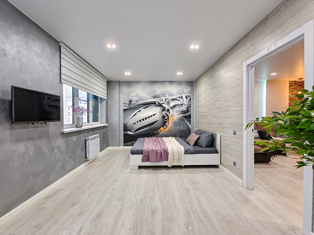 Апартаменты (Atmosfera Sna. Масштабная двухкомнатная с кроватью super king-size в ЖК Дождь), Апартаменты Atmosfera Sna Красноярская улица, 107