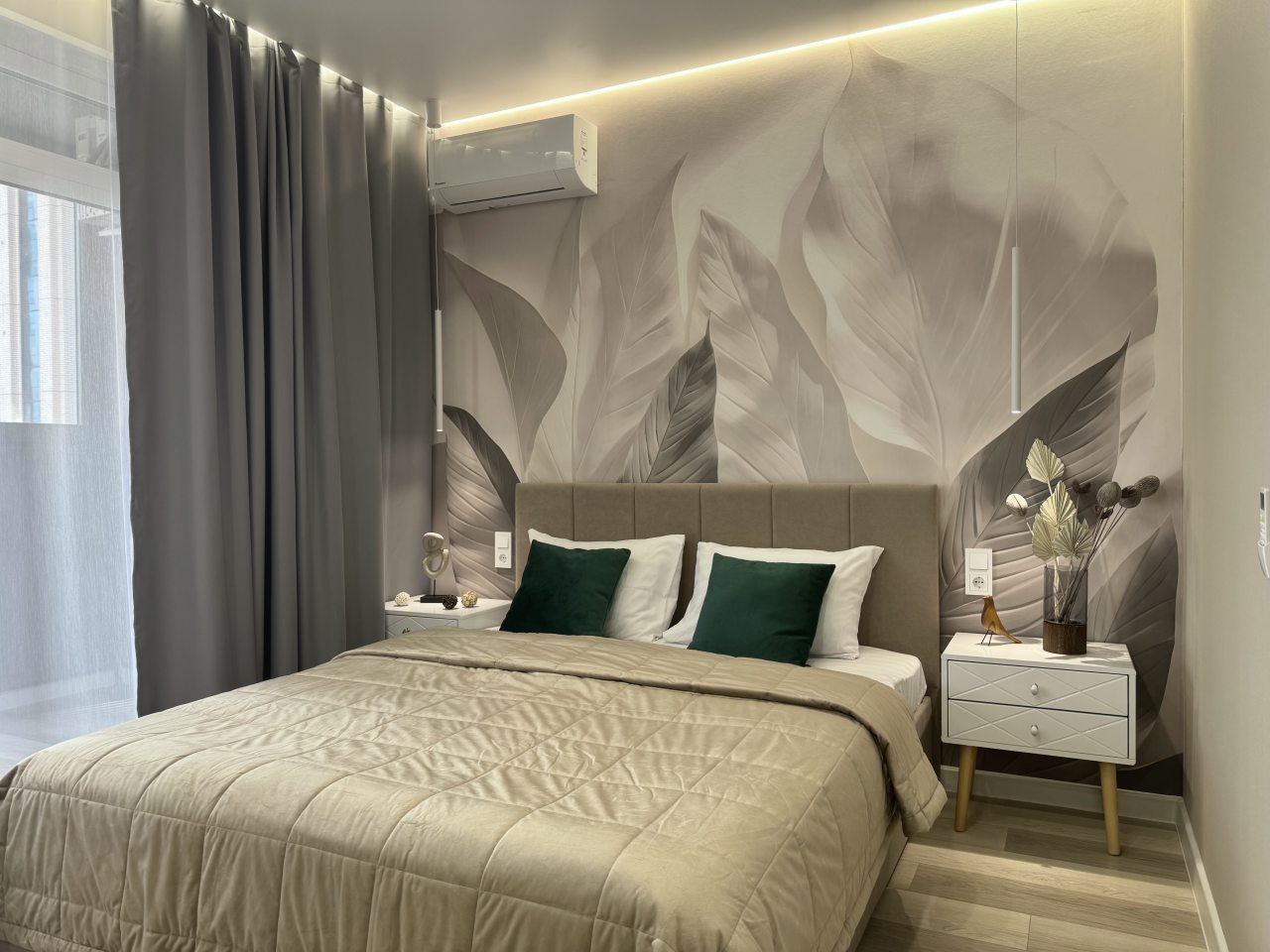 Апартаменты (Светлая квартира в ЖК Облака 2 у метро Октябрьская), Апартаменты Атмосфера сна на Московской 75