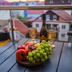 Четырехместный (Комфорт 4-местный с двуспальной и односпальной кроватями с террасой), Отель Джульетта