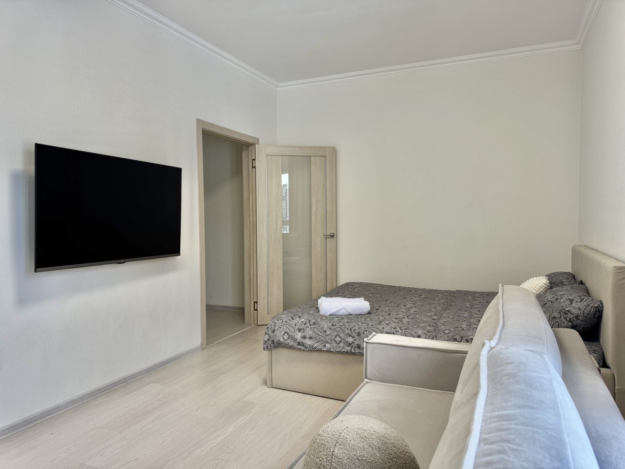 Апартаменты (Просторная двушка с кондиционером и ПММ у Аквапарка), Апартаменты Atmosfera Sna Ясный Берег 17