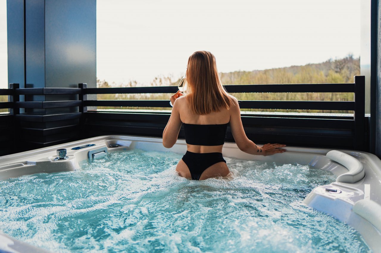 Двухместный (Улучшенный со спа-бассейном и террасой), Гостиница Горная Высота 985