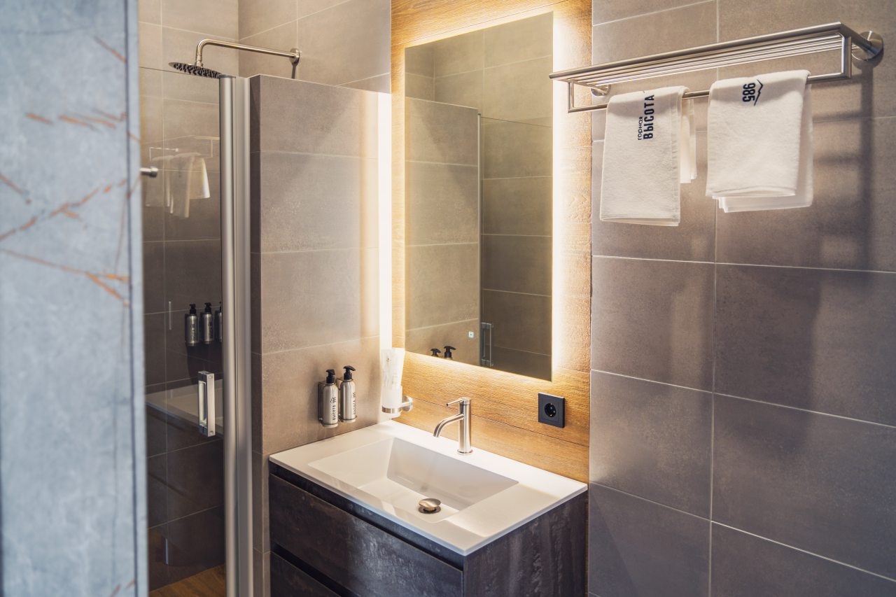 Двухместный (Номер Твин с двумя кроватями и дополнительным местом), Гостиница Горная Высота 985