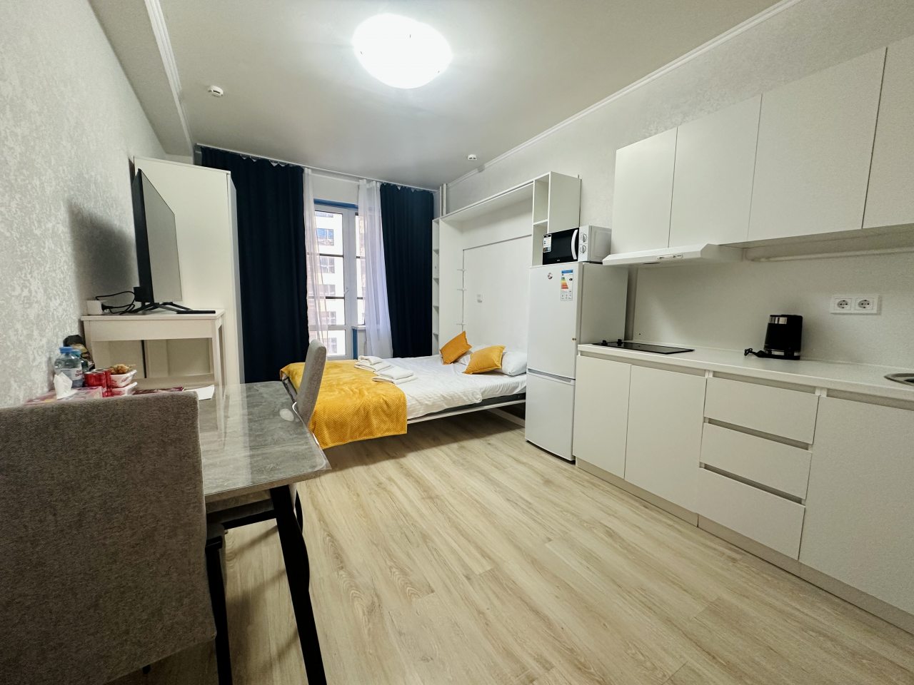 Двухместный (Студия комфорт с балконом и кухней 130), Апарт-отель NV.Hotel