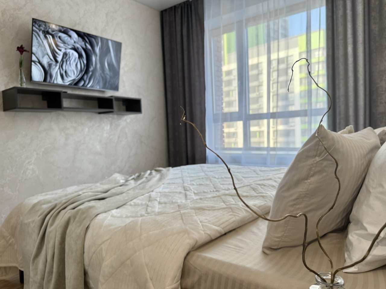 Апартаменты (Просторная евродвушка с двумя Smart-TV в резиденциях Прованс), Апартаменты Atmosfera Sna на Железнодорожной 18