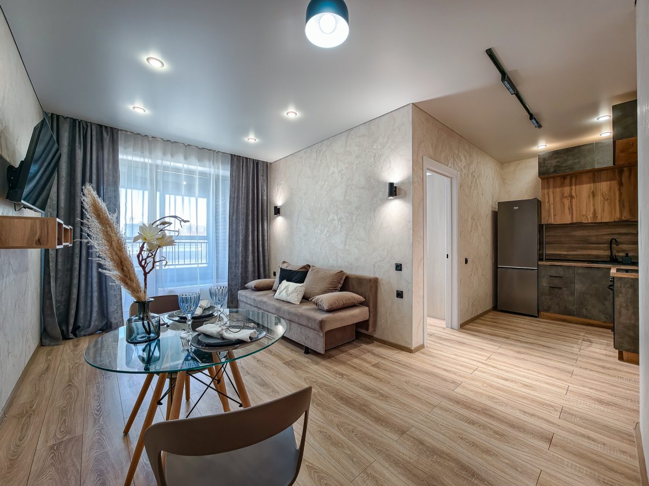 Апартаменты (Атмосфера Сна. Евродвушка Loft в городских резиденциях Прованс), Апартаменты Atmosfera Sna на Железнодорожной 18