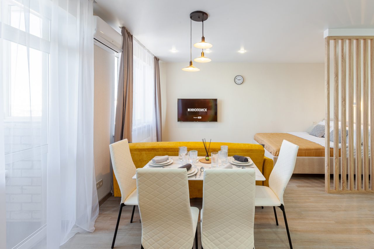 Люкс (Апартаменты RentPlaza в ЖК Логика с видом на город), Апартаменты RentPlaza 4 проезд 67