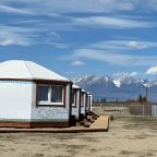 Вид на горы, Отель Юрты Жемчуг