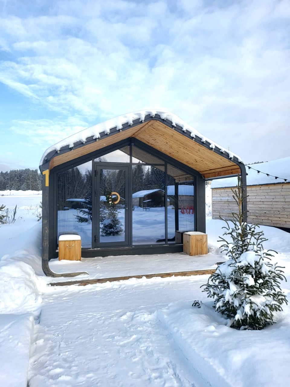 Трёхместный и более (Уютный дом с видом на лес и пруд), Загородный отель Biathlon Village