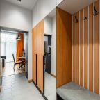 Четырехместный (Двухуровневые апартаменты для четверых около метро с личным закрытым двориком), Апартаменты Люкс в центре Москвы с закрытым патио