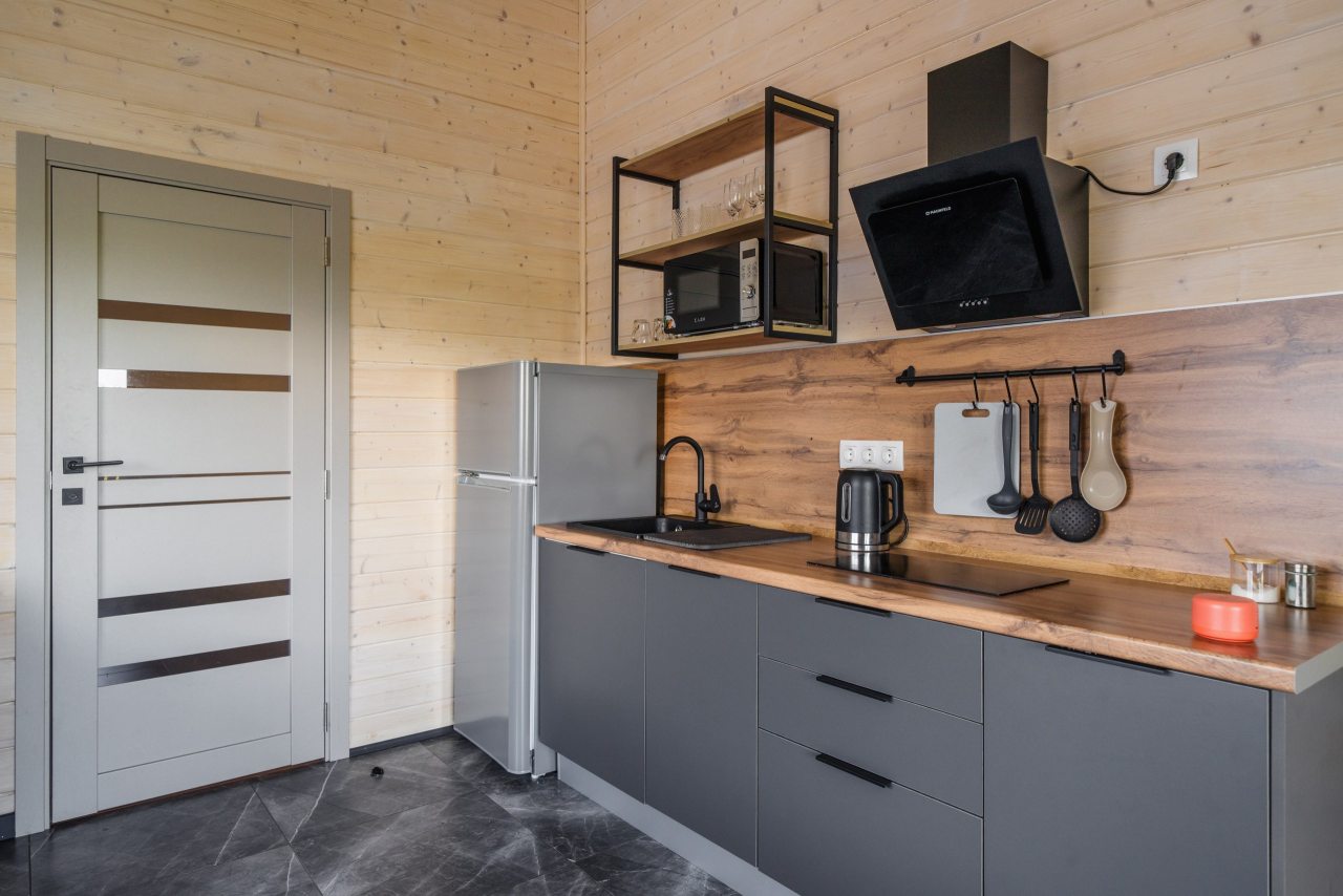 Дом (C сауной (до 4 гостей), 75 м²), База отдыха Бережок