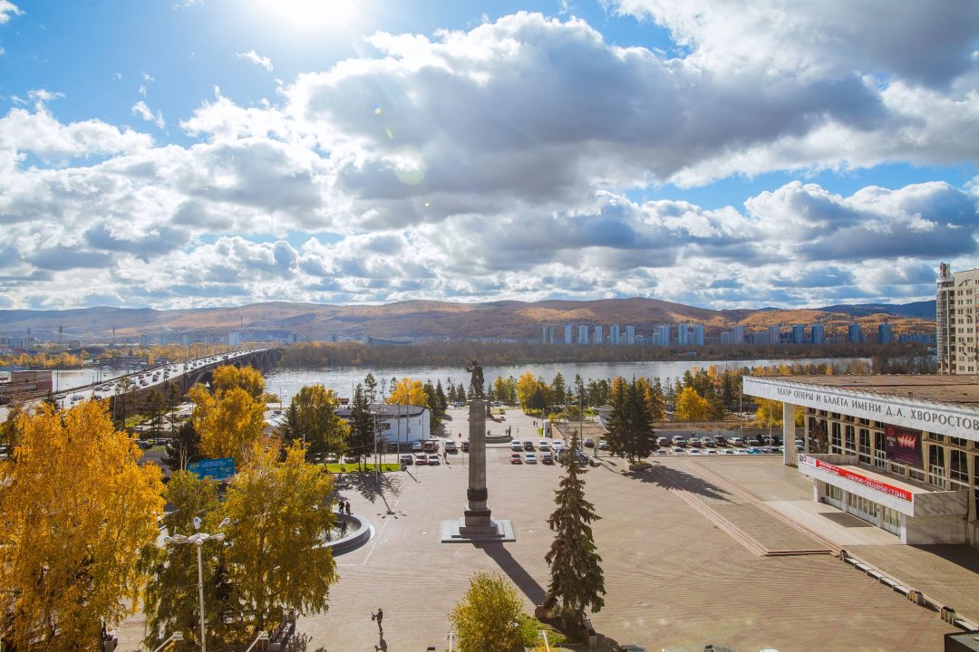 Панорамный вид, Гостиница Красноярск