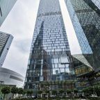 Апартаменты (Студия с видом на город и реку 35-9), Апартаменты С видом на башни Москва-Сити