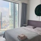 Апартаменты (С видом на город и реку №54-5), Апартаменты С видом на башни Москва-Сити