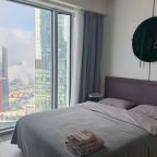 Апартаменты (С видом на город и реку №54-5), Апартаменты С видом на башни Москва-Сити