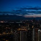 Апартаменты (С видом на город и реку №54-5), Апартаменты С видом на башни Москва-Сити