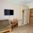 Номер (Комната в коттедже Чародеи 1 кровать + диван с балконом), Отель Медвежка в Карелии