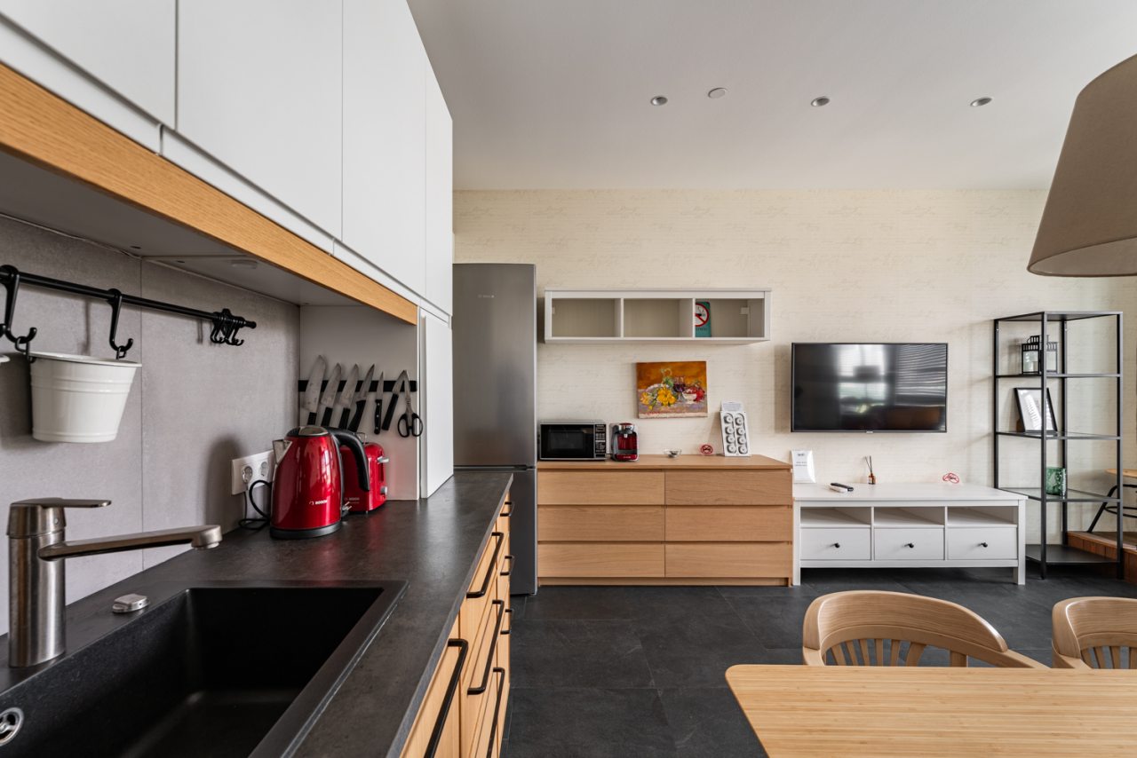 Трёхместный и более (Апартаменты ApartPro Delux на Ходынке), Квартира Видовая Delux на Ходынке