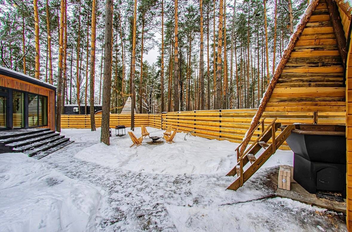 Вилла (Вилла в сосновом лесу №2), Коттедж Виллы и Барны от Домик58