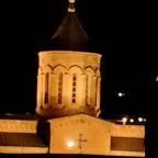Вид на купол Армянского храма вечером