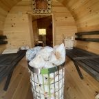 Баня из кедра с солевым эффектом, Коттедж Не тот лес