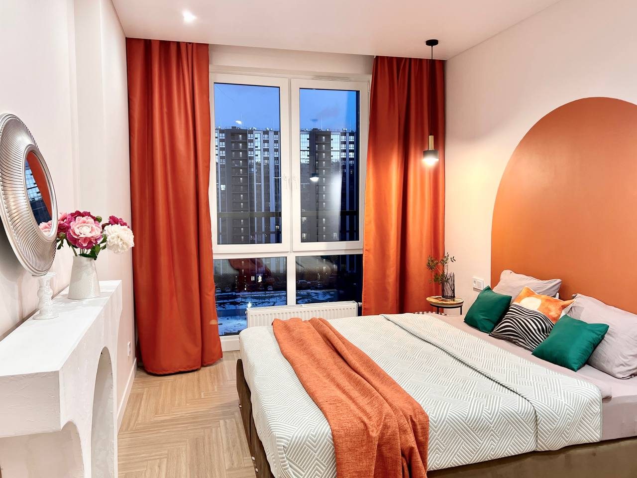 Апартаменты Просторные 4flats Гавань с панорамными окнами на Васильевском острове у залива, Санкт-Петербург