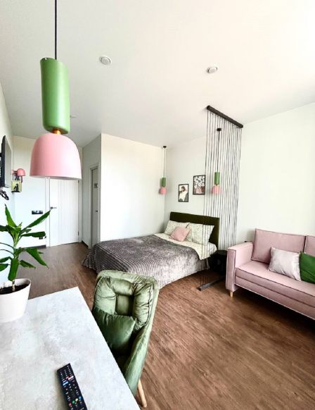 Апартаменты Gray-pink cozy home