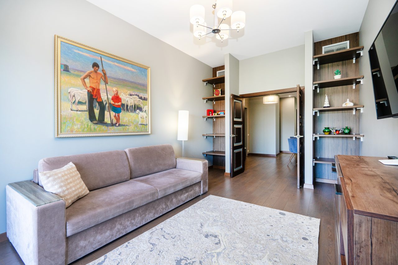 Люкс (Двухкомнатный на 8 этаже с видом на море (кровать+диван)), Видовой апарт-отель жк актер гэлакси